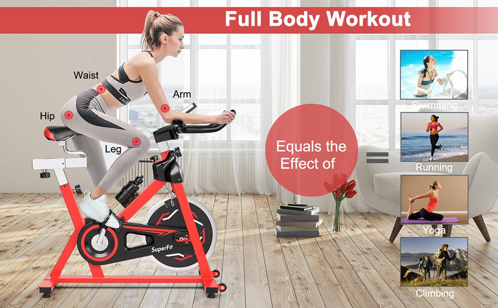 Indoor Stationary Belt Driven Exercise Cycling Bike of Gym Home