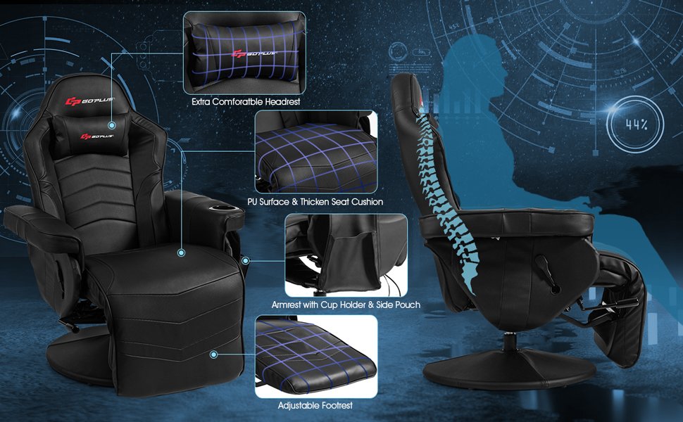 Paw Print Seat Cushion Computer Chair Accessory Pillow Gamer