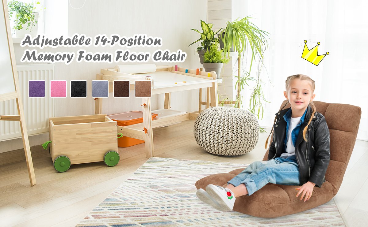  BIRDROCK HOME Adjustable 14-Position Memory Foam Floor