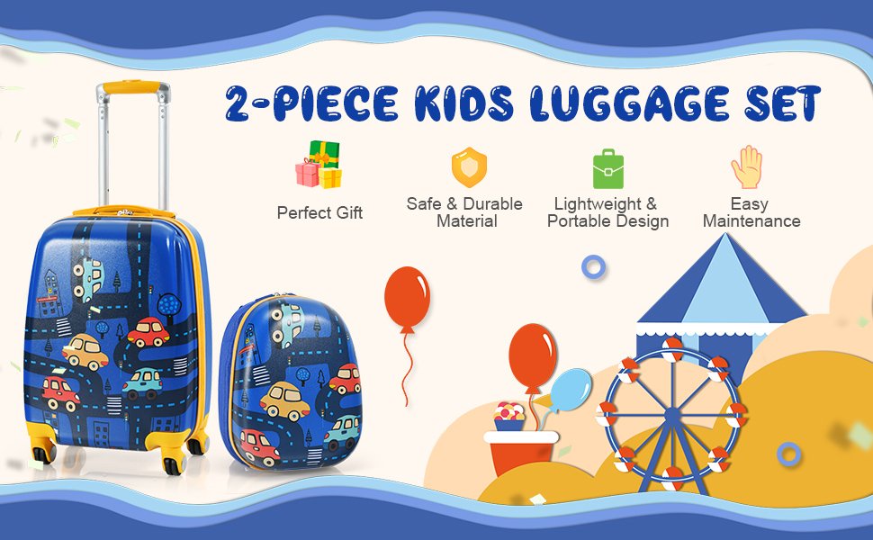 Up To 60% Off on Costway 2PC Kids Luggage Set