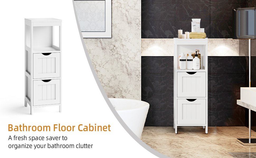 COD] New bathroom crevice storage cabinet drawer-type floor-to-ceiling  toilet gap