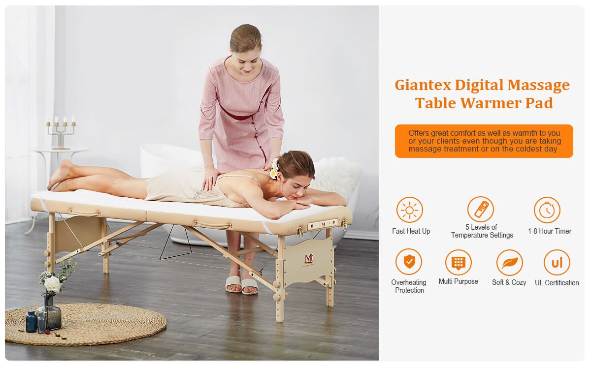 Digital Auto Overheat Protection Massage Table Warmer - Costway