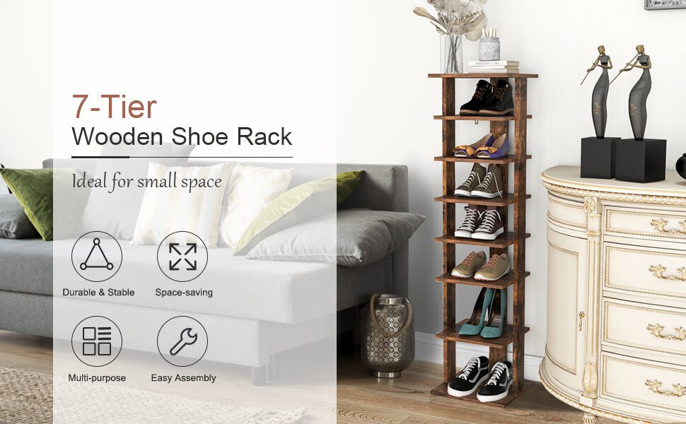 Shoe Rack, Vertical Shoe Rack For Small Spaces, Space